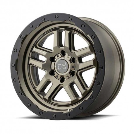 Jante aluminium 4x4 BLACK RHINO Matte Black/Matte Bronze Barstow • 17"x8" • 5x114.3 • CB76.1 • ET30 