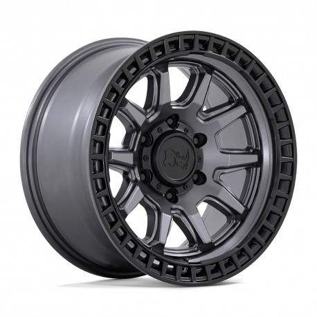 Jante aluminium 4x4 BLACK RHINO Matte Gunmetal W/ Matte Black LIP Calico • 17"x8.5" • 5x114.3 • CB72.56 • ET34 