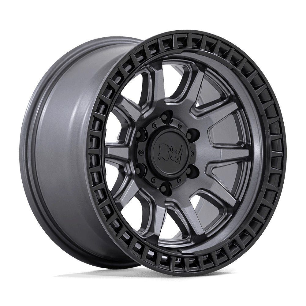 Jante aluminium 4x4 BLACK RHINO Matte Gunmetal W/ Matte Black LIP Calico • 17"x8.5" • 5x114.3 • CB72.56 • ET34