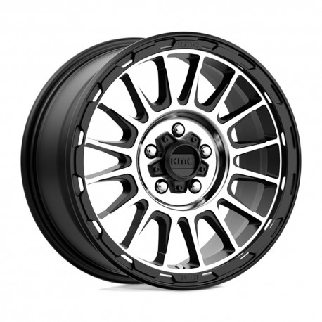 Jante aluminium 4x4 KMC KM542 Impact Satin Black Machined • 17"x8" • 5x114.3 • CB72.56 • ET35 