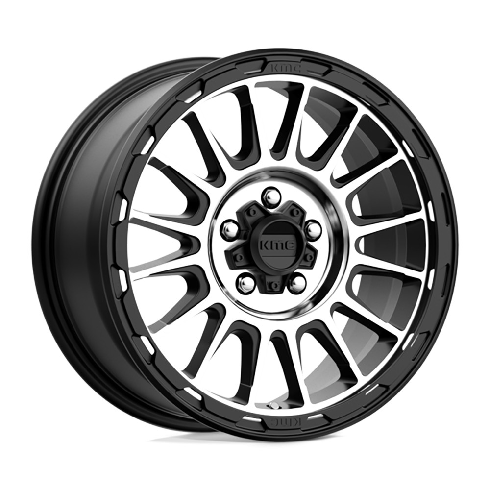 Jante aluminium 4x4 KMC KM542 Impact Satin Black Machined • 17"x8" • 5x114.3 • CB72.56 • ET35