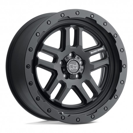 Jante aluminium 4x4 BLACK RHINO Textured Matte Black Barstow • 17"x8" • 5x120 • CB76.1 • ET30 