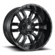 Jante aluminium 4x4 FUEL D596 Sledge Matte Black Gloss Black LIP • 17"x8" • 5x120 • CB65.07 • ET35 