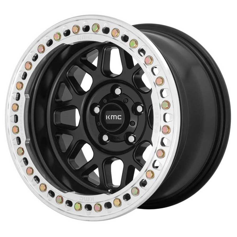 Jante aluminium 4x4 KMC KM235 Satin Black Beadlock • 17"x9" • 5x127 • CB71.5 • ET-38