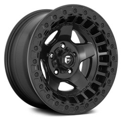 Jante aluminium 4x4 FUEL D118 Warp Beadlock Matte Black • 17"x9" • 5x127 • CB71.5 • ET-15 