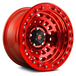 Jante aluminium 4x4 FUEL D100 Zephyr Beadlock Candy Red • 17"x9" • 5x127 • CB71.5 • ET-15 