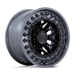 Jante aluminium 4x4 BLACK RHINO Matte Black W/ Gunmetal LIP Alpha • 17"x9" • 5x127 • CB71.5 • ET-12 