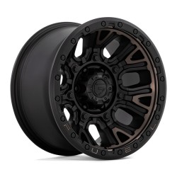 Jante aluminium 4x4 FUEL D824 Traction Matte Black W/ Double Dark Tint • 17"x9" • 5x127 • CB71.5 • ET-12 