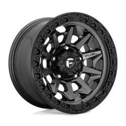 Jante aluminium 4x4 FUEL D716 Covert Matte GUN Metal Black Bead Ring • 17"x9" • 5x127 • CB71.5 • ET-12