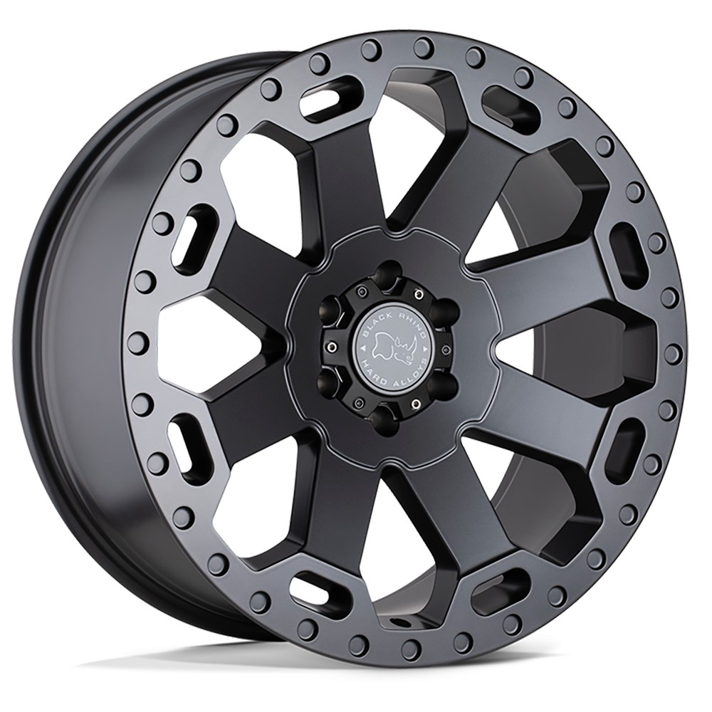 Jante aluminium 4x4 BLACK RHINO Matte Gunmetal Warlord • 17"x9" • 5x127 • CB71.5 • ET-12