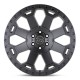 Jante aluminium 4x4 BLACK RHINO Matte Gunmetal Warlord • 17"x9" • 5x127 • CB71.5 • ET-12 