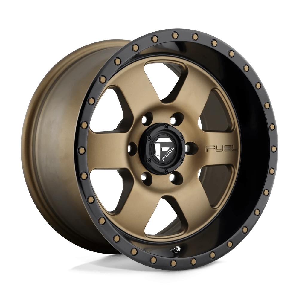 Jante aluminium 4x4 FUEL D617 Podium Matte Bronze Black Bead Ring • 17"x9" • 5x127 • CB78.1 • ET-12