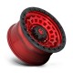 Jante aluminium 4x4 FUEL D632 Zephyr Candy RED Black Bead Ring • 17"x9" • 5x127 • CB71.5 • ET-12 