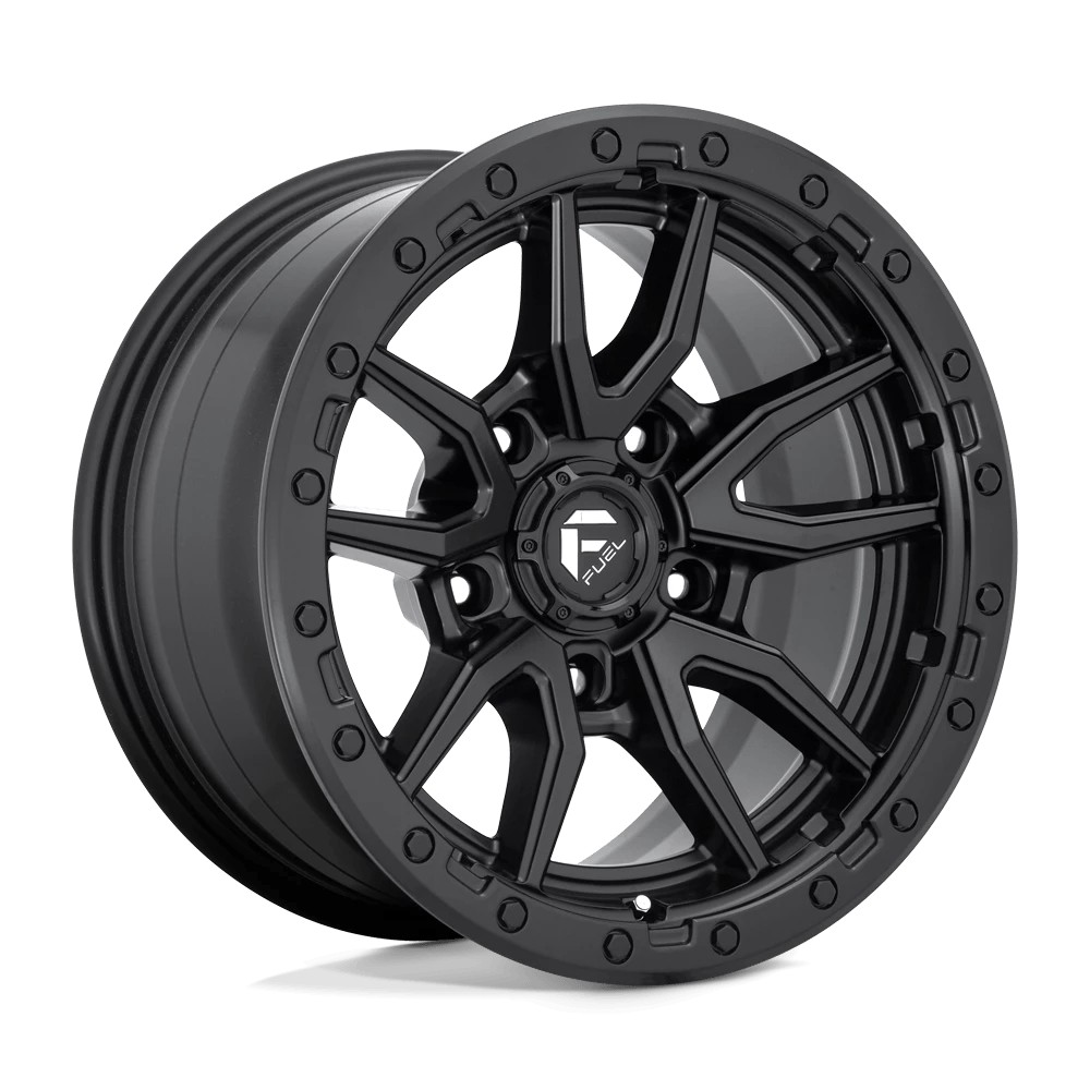 Jante aluminium 4x4 FUEL D679 Rebel Matte Black • 17"x9" • 5x127 • CB71.5 • ET-12