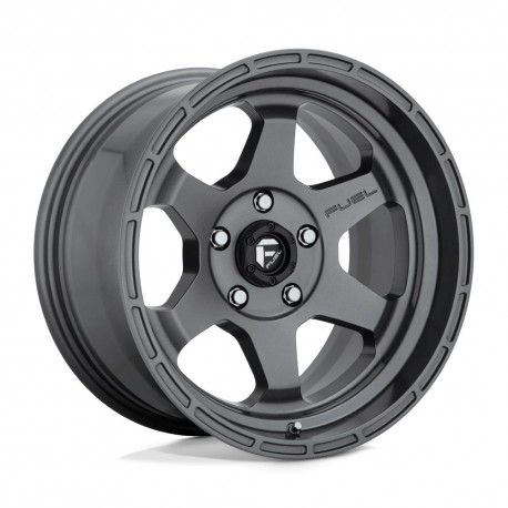 Jante aluminium 4x4 FUEL D665 Shok Matte GUN Metal • 17"x9" • 5x127 • CB71.5 • ET-12 