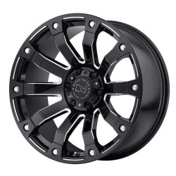 Jante aluminium 4x4 BLACK RHINO Gloss Black Milled Selkirk • 17"x9" • 5x127 • CB78.1 • ET-12 