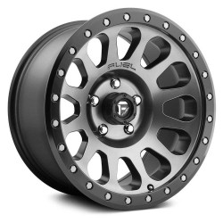 Jante aluminium 4x4 FUEL D601 Vector Matte Gunmetal/Black Bead Ring • 17"x9" • 5x127 • CB78.1 • ET-12 