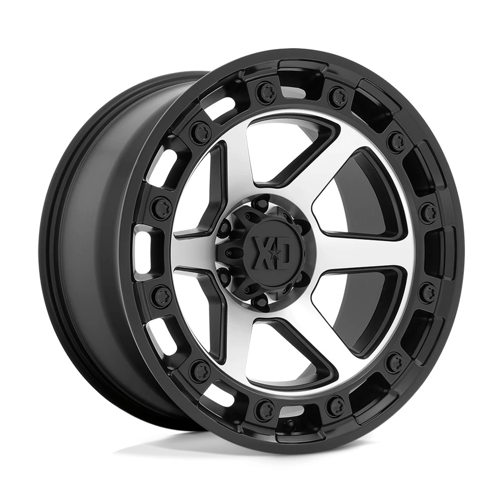 Jante aluminium 4x4 KMC XD862 Raid Satin Black Machined XD Series • 17"x9" • 5x127 • CB71.5 • ET0