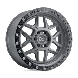 Jante aluminium 4x4 BLACK RHINO Battleship Gray W/ Black Ring Kelso • 17"x9" • 5x127 • CB71.5 • ET0