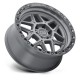 Jante aluminium 4x4 BLACK RHINO Battleship Gray W/ Black Ring Kelso • 17"x9" • 5x127 • CB71.5 • ET0 