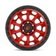 Jante aluminium 4x4 FUEL D695 Covert Candy RED Black Bead Ring • 17"x9" • 5x127 • CB71.5 • ET1 