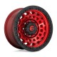 Jante aluminium 4x4 FUEL D632 Zephyr Candy RED Black Bead Ring • 17"x9" • 5x127 • CB71.5 • ET1 