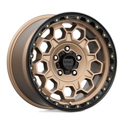 Jante aluminium 4x4 KMC KM545 Trek Matte Bronze W/ Black LIP • 17"x9" • 5x127 • CB71.5 • ET18 