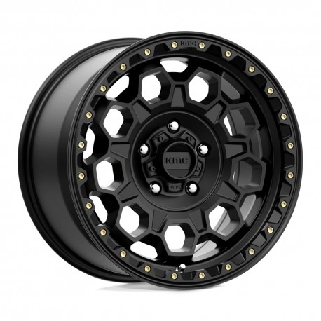 Jante aluminium 4x4 KMC KM545 Trek Satin Black • 17"x9" • 5x127 • CB71.5 • ET18 