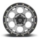 Jante aluminium 4x4 KMC KM541 Dirty Harry Satin Gray W/ Black LIP • 17"x8.5" • 5x127 • CB71.5 • ET18 