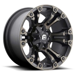 Jante aluminium 4x4 FUEL D569 Vapor Matte Black/Double Dark Tint • 17"x10" • 5x127 / 5x114.3 • CB78.1 • ET-18