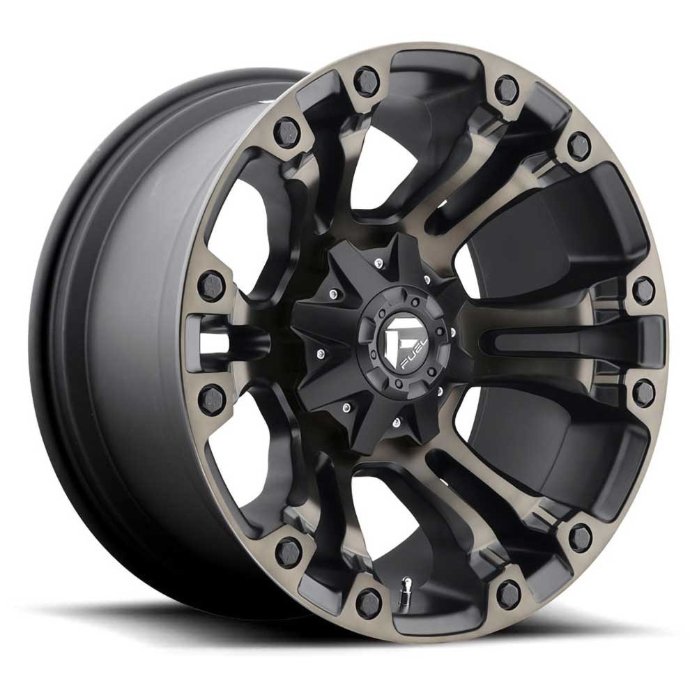 Jante aluminium 4x4 FUEL D569 Vapor Matte Black/Double Dark Tint • 17"x10" • 5x127 / 5x114.3 • CB78.1 • ET-18