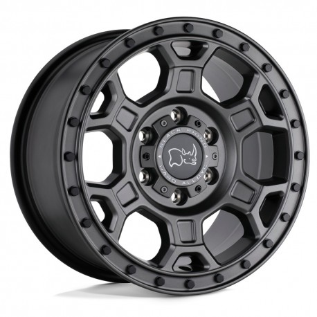 Jante aluminium 4x4 BLACK RHINO Matte Gunmetal W/ Black Bolts Midhill • 17"x8" • 5x160 • CB65.07 • ET45 