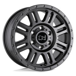 Jante aluminium 4x4 BLACK RHINO Matte Gunmetal Yellowstone • 17"x8" • 5x160 • CB65.07 • ET45