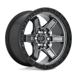 Jante aluminium 4x4 FUEL D698 Kicker Matte GUN Metal Black Bead Ring • 17"x9" • 6x114.3 • CB66,06 • ET12