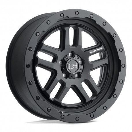 Jante aluminium 4x4 BLACK RHINO Textured Matte Black Barstow • 17"x8" • 6x130 • CB84.1 • ET38 