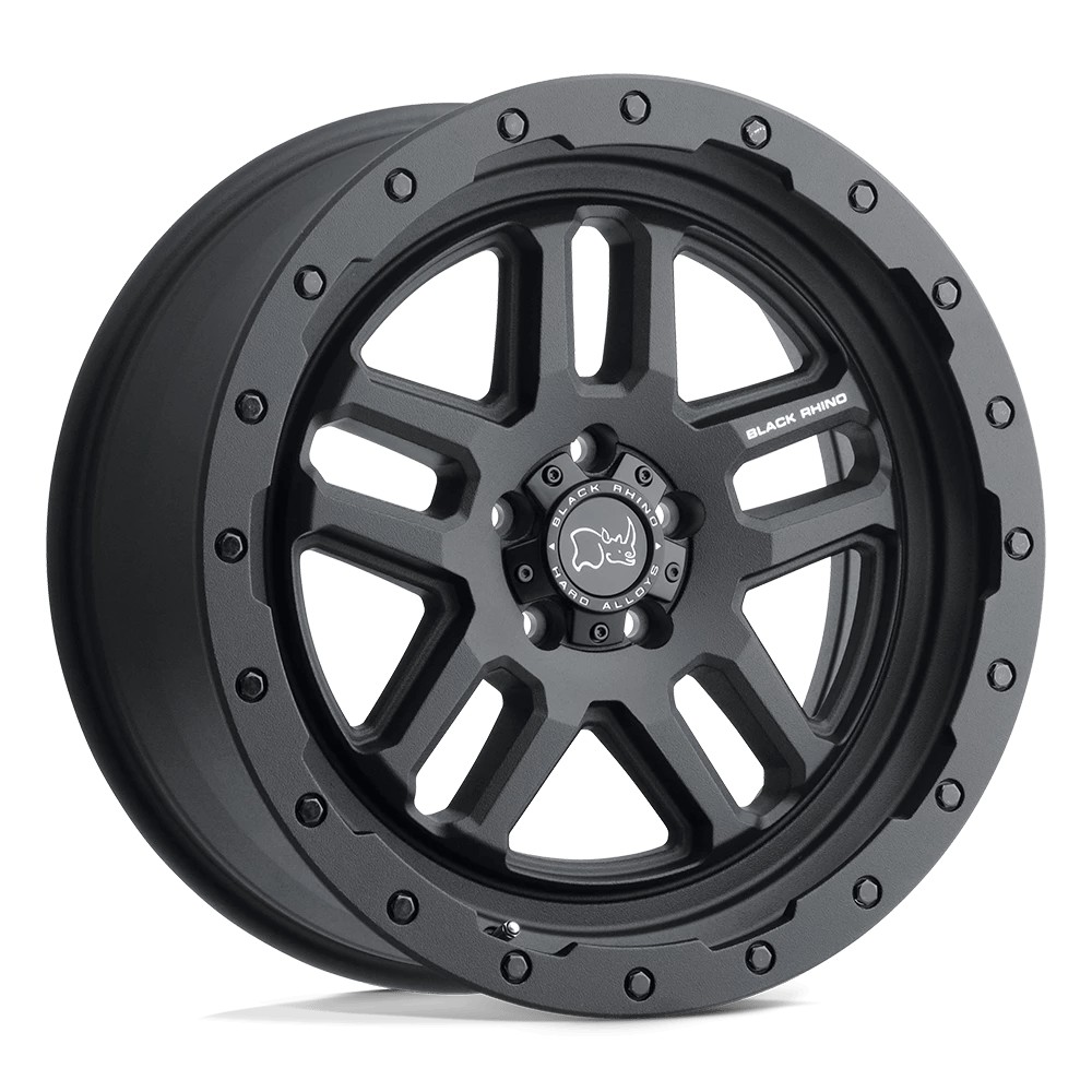 Jante aluminium 4x4 BLACK RHINO Textured Matte Black Barstow • 17"x8" • 6x130 • CB84.1 • ET38