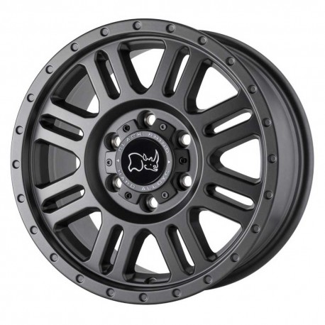 Jante aluminium 4x4 BLACK RHINO Matte Gunmetal Yellowstone • 17"x8" • 6x130 • CB84.1 • ET45 