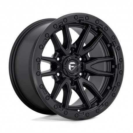 Jante aluminium 4x4 FUEL D679 Rebel Matte Black • 17"x9" • 6x135 • CB87.1 • ET1 