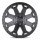 Jante aluminium 4x4 BLACK RHINO Matte Gunmetal Warlord • 17"x9" • 6x135 • CB87.1 • ET12 