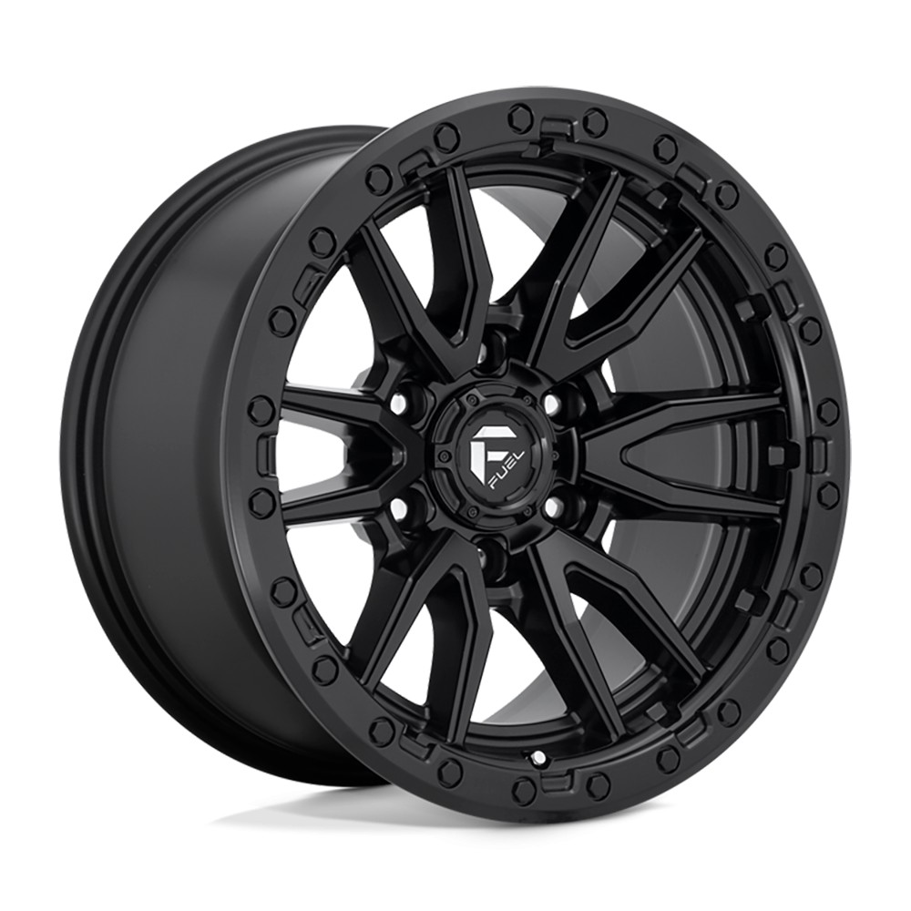 Jante aluminium 4x4 FUEL D679 Rebel Matte Black • 17"x9" • 6x139.7 • CB106.1 • ET-12