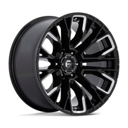 Jante aluminium 4x4 FUEL D849 Rebar Gloss Black Milled • 17"x9" • 6x139.7 • CB106.1 • ET-12