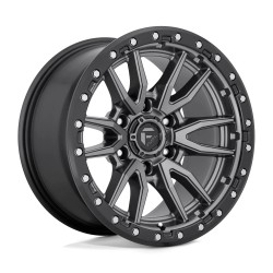 Jante aluminium 4x4 FUEL D680 Rebel Matte GUN Metal Black Bead Ring • 17"x9" • 6x139.7 • CB106.1 • ET-12