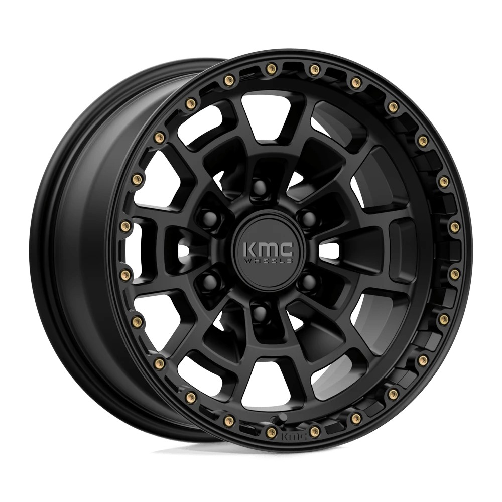 Jante aluminium 4x4 KMC KM718 Summit Satin Black • 17"x8.5" • 6x139.7 • CB106.1 • ET0