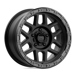 Jante aluminium 4x4 KMC KM544 Mesa Satin Black W/ Gloss Black LIP • 17"x8.5" • 6x139.7 • CB106.1 • ET0 