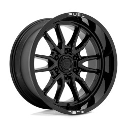 Jante aluminium 4x4 FUEL D760 Clash Gloss Black • 17"x9" • 6x139.7 • CB106.1 • ET1 