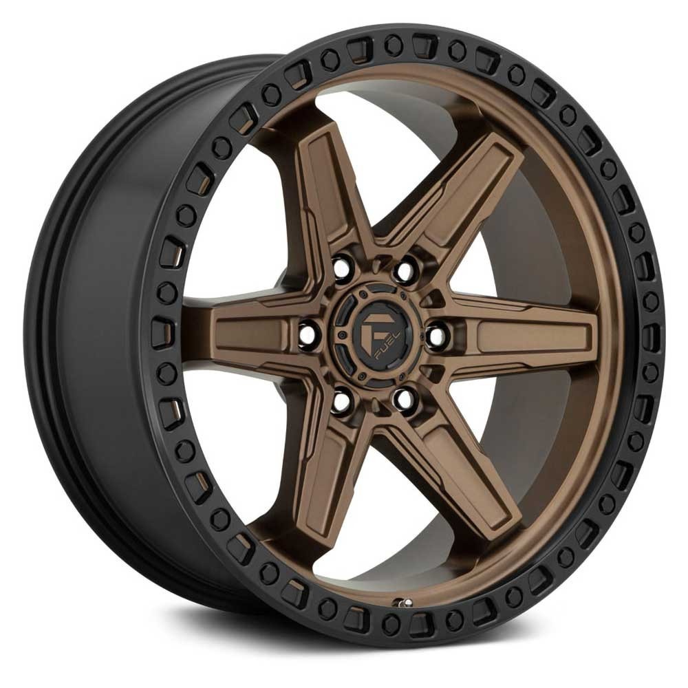 Jante aluminium 4x4 FUEL D699 Kicker 6 Matte Bronze Black Bead Ring • 17"x9" • 6x139.7 • CB106.1 • ET1