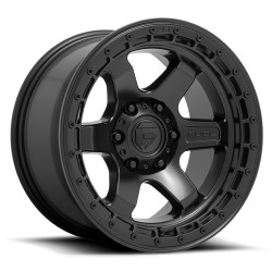 Jante aluminium 4x4 FUEL D750 Block Matte Black/Black Ring • 17"x9" • 6x139.7 • CB106.1 • ET1