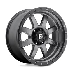 Jante aluminium 4x4 FUEL D552 Trophy Matte GUN Metal Black Bead Ring • 17"x8.5" • 6x139.7 • CB108 • ET6 