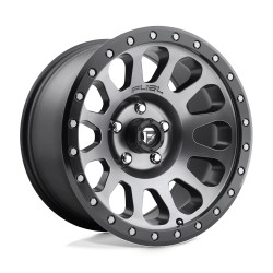 Jante aluminium 4x4 FUEL D601 Vector Matte GUN Metal Black Bead Ring • 17"x8.5" • 6x139.7 • CB108 • ET7 