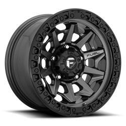 Jante aluminium 4x4 FUEL D716 Covert Matte GUN Metal Black Bead Ring • 17"x8.5" • 6x139.7 • CB106.1 • ET14